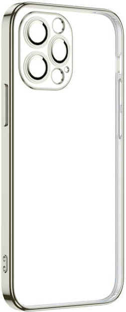 iPhone 13 Pro Kılıf Mnc Krep Kapak-Gümüş