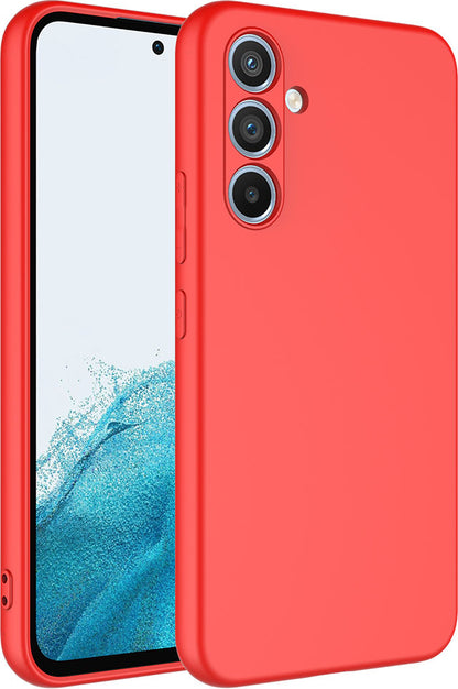 Galaxy A14 Kılıf Mnc Mara Laaakan Kapak-Kırmızı