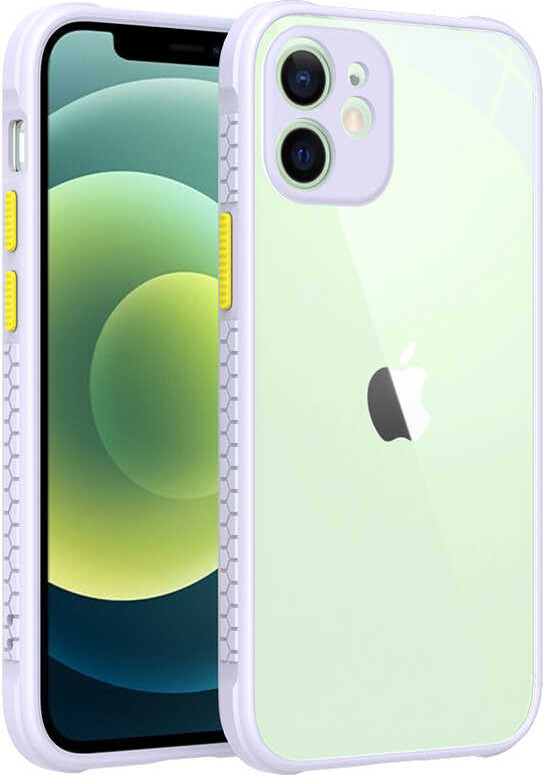 iPhone 12 Kılıf mnc Kaff Kapak-Mor