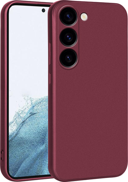 Galaxy S23 Plus Kılıf Mnc Premier Silikon Kapak-Mürdüm
