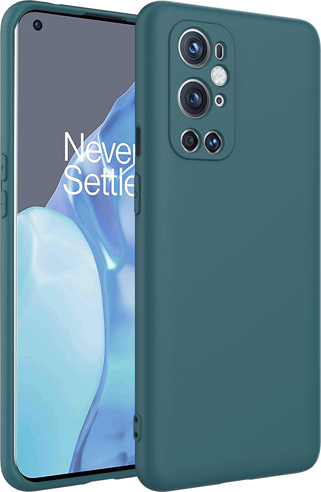 One Plus 9 Pro Kılıf Mnc Mara Laaakan Kapak-Koyu Yeşil