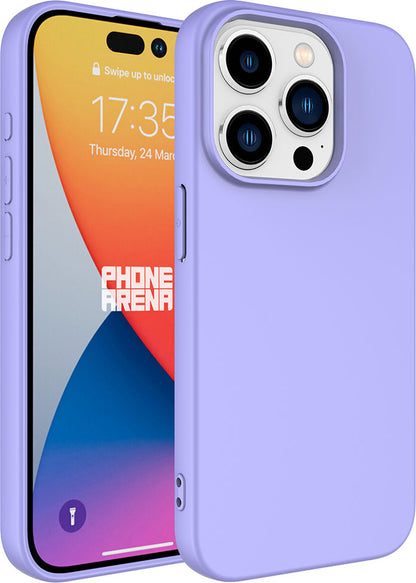Apple iPhone 15 Pro Max Kılıf Mnc Lsr Laaakan Kapak-Lila
