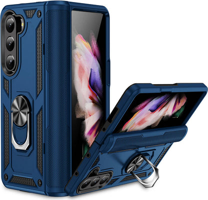 Galaxy Z Fold 5 Kılıf Mnc Vega Kapak-Mavi