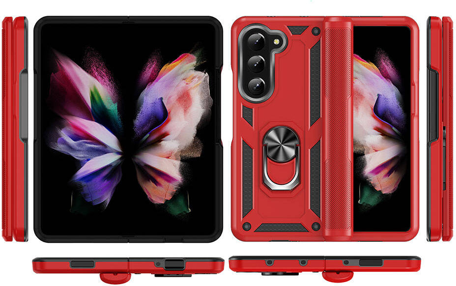 Galaxy Z Fold 5 Kılıf Mnc Vega Kapak-Mavi