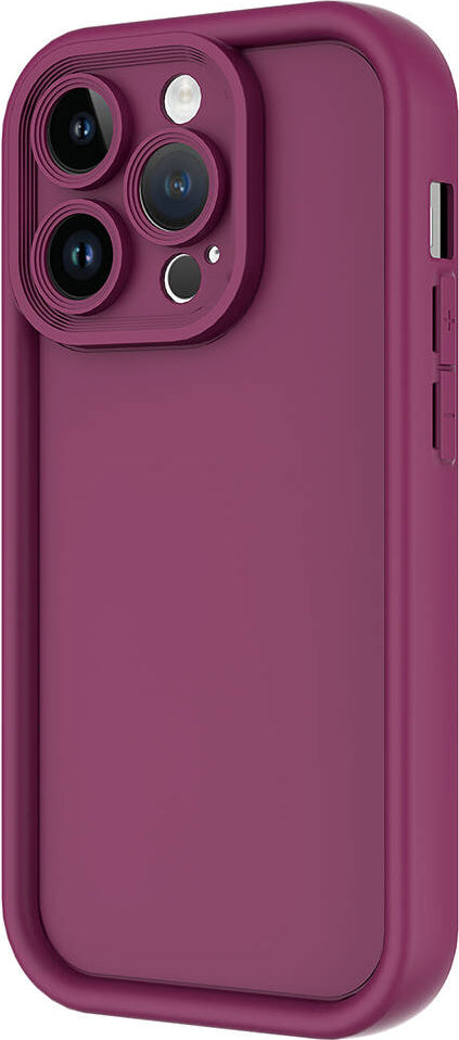 Apple iPhone 14 Pro Kılıf Kamera Korumalı Mnc Ananas Kapak-Mürdüm