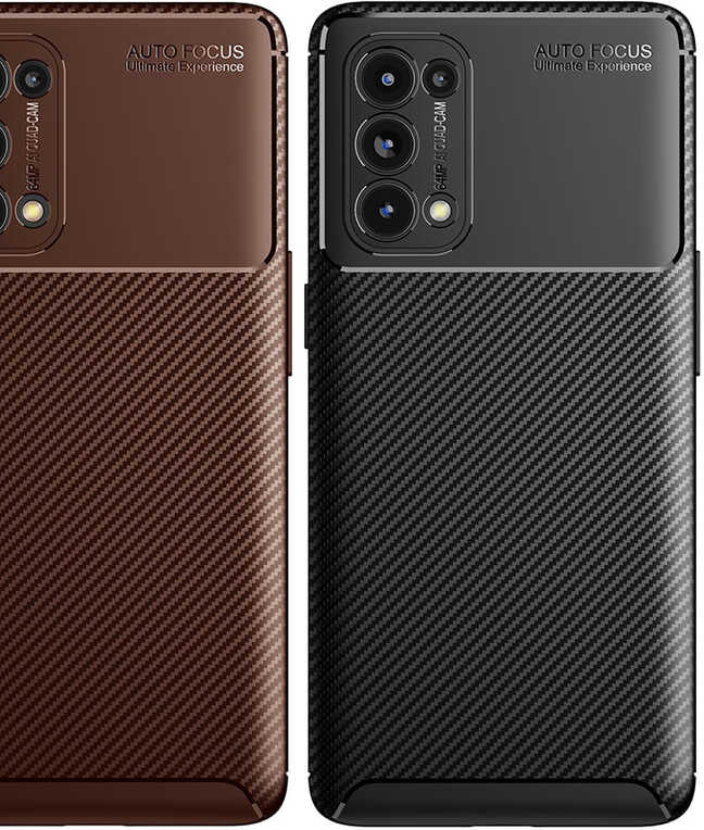 Oppo Reno 5 Pro 5g Kılıf Mnc Negro Silikon Kapak-Kahverengi