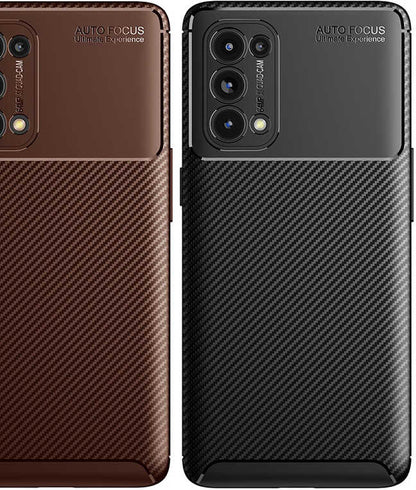 Oppo Reno 5 Pro 5g Kılıf Mnc Negro Silikon Kapak-Kahverengi