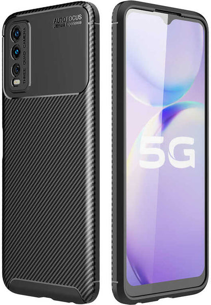 Vivo Y20 Kılıf Mnc Negro Silikon Kapak-Siyah