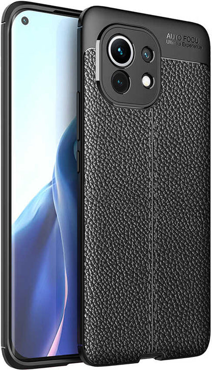 Xiaomi Mi 11 Kılıf Mnc Niss Silikon Kapak-Siyah