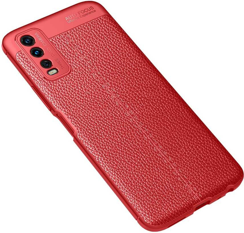 Vivo Y11S Kılıf Mnc Niss Silikon Kapak-Kırmızı