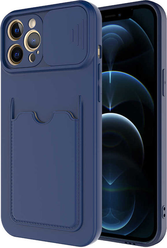 iPhone 12 Pro Kılıf mnc Kartix Kapak-Lacivert