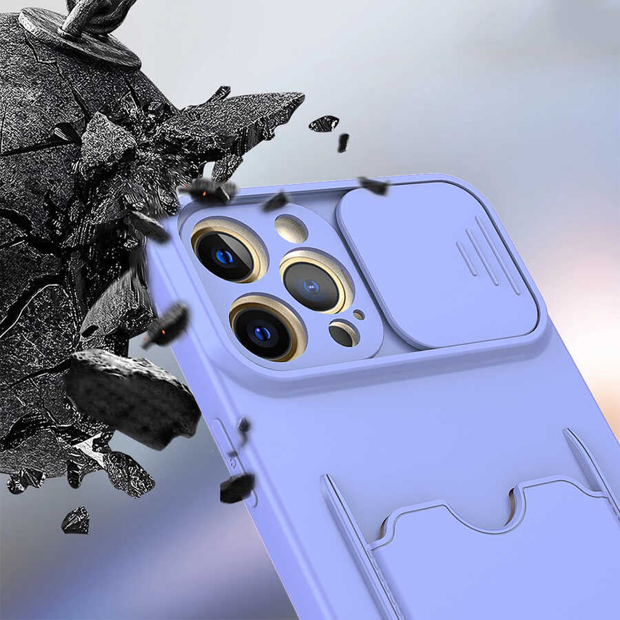 iPhone 12 Pro Max Kılıf mnc Kartix Kapak-Lila