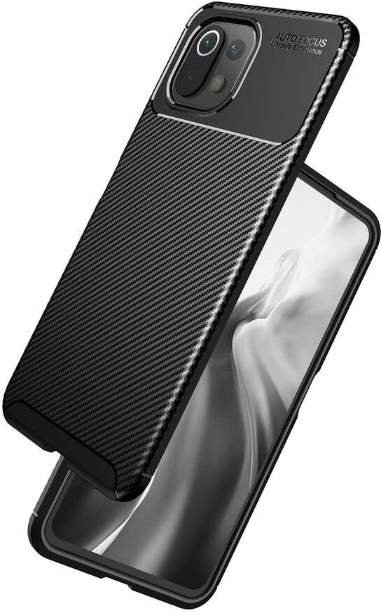 Xiaomi Mi 11 Lite Kılıf Mnc Negro Silikon Kapak-Kahverengi