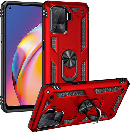 Oppo Reno 5 Lite Kılıf Mnc Vega Kapak-Kırmızı