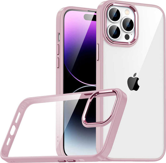 Apple iPhone 14 Pro Max Kılıf Mnc Flora Kapak-Rose Gold