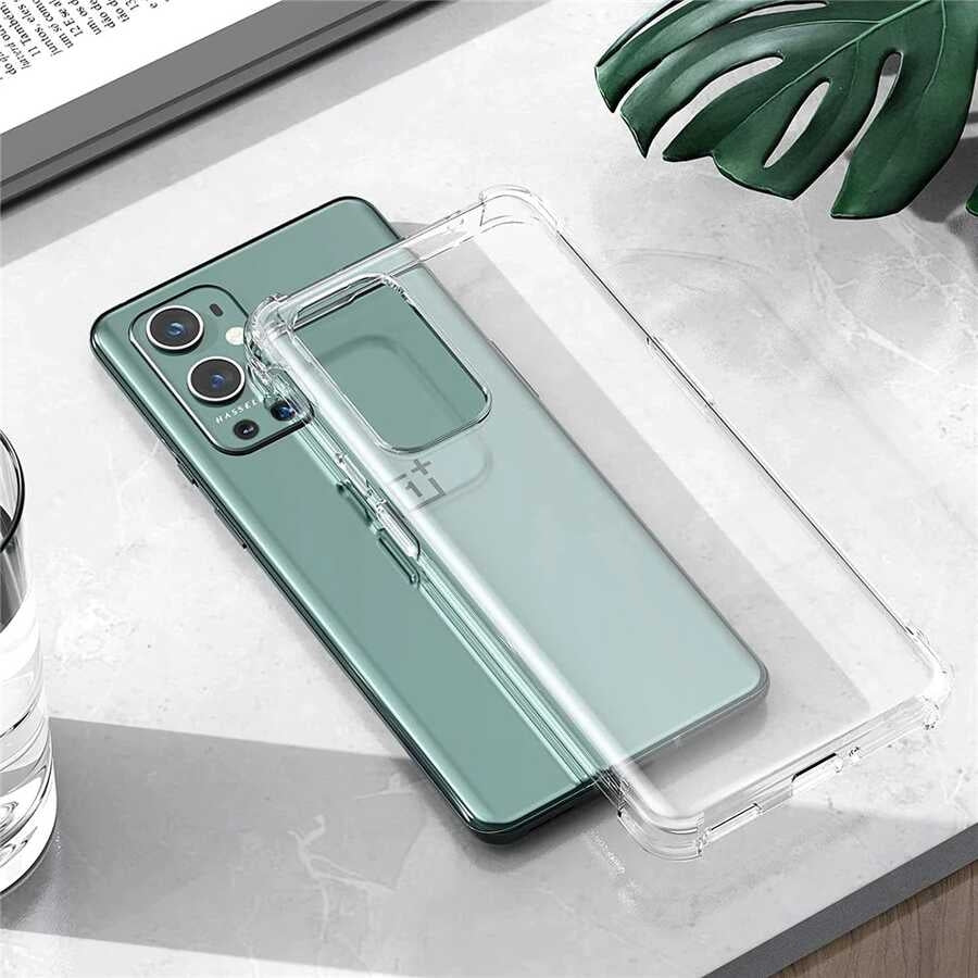 One Plus 9 Pro Kılıf Mnc Nitro Anti Shock Silikon-Renksiz