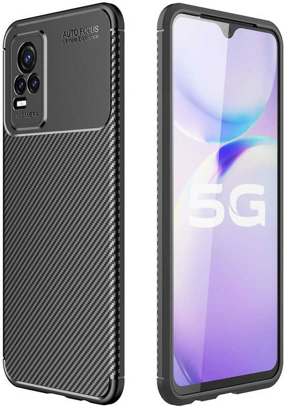 Vivo V21E Kılıf Mnc Negro Silikon Kapak-Siyah
