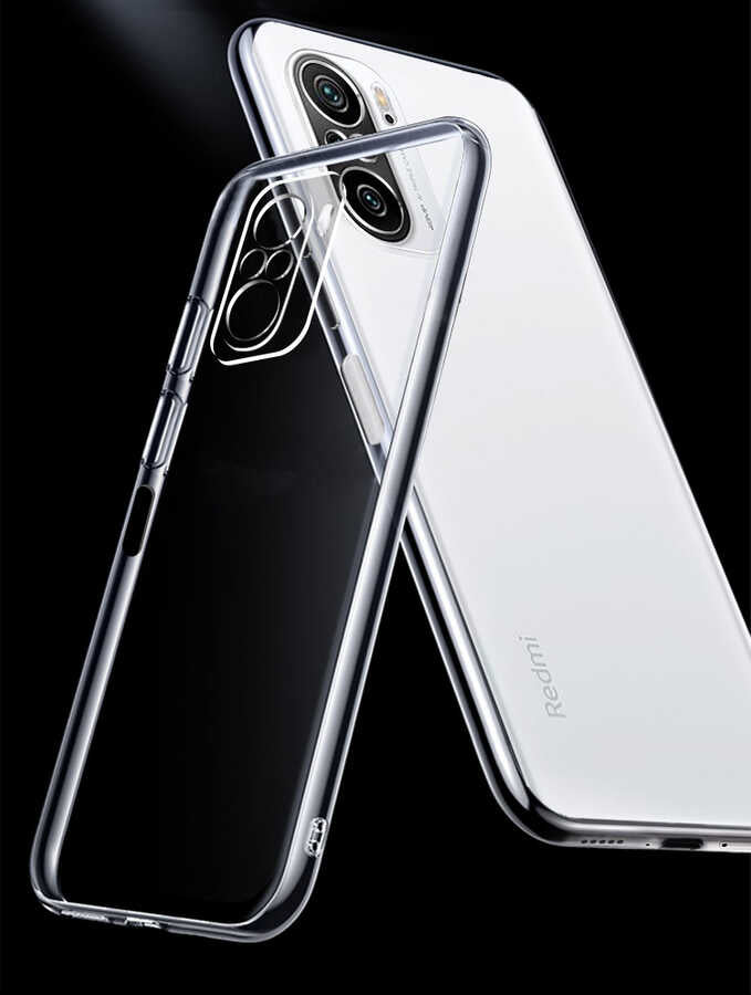 Xiaomi Redmi Note 10S Kılıf Mnc Süper Silikon Kapak-Renksiz