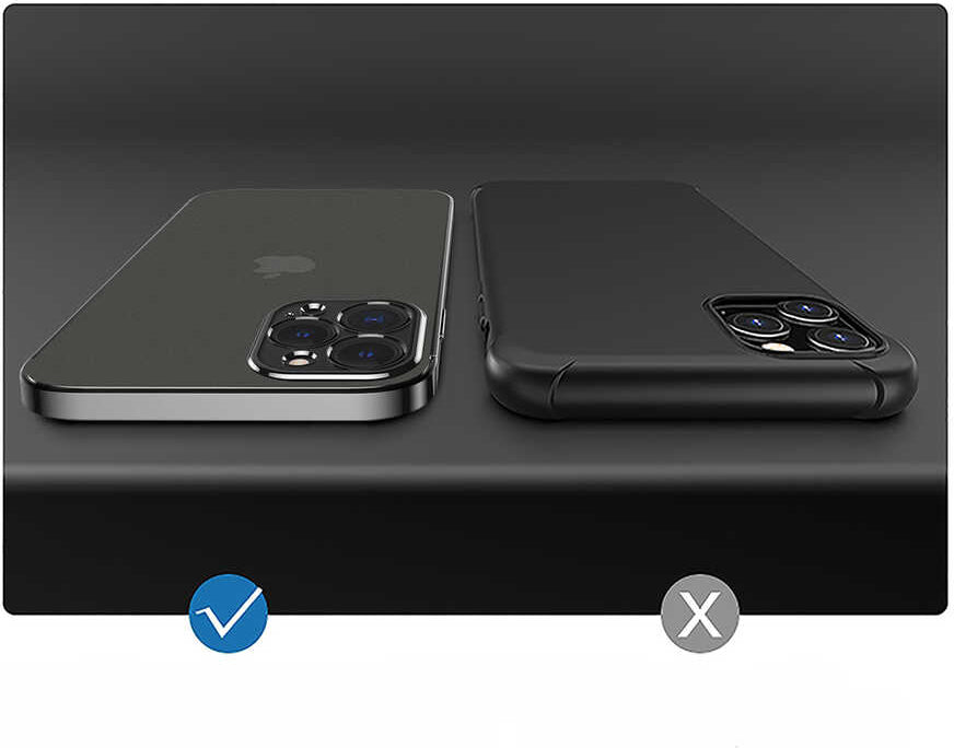 iPhone 12 Pro Kılıf Mnc Mat Gbox Kapak-Gold