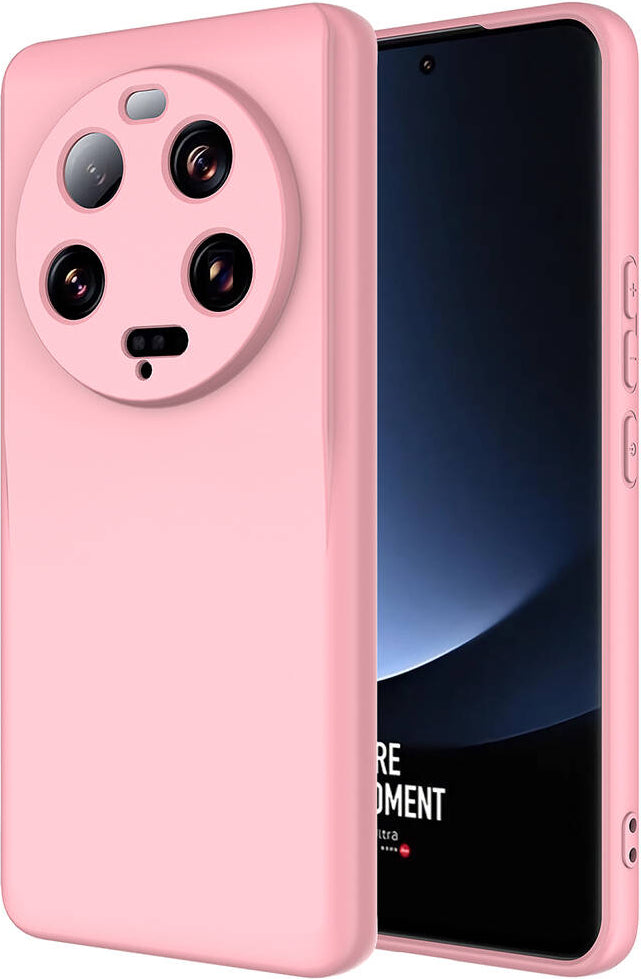 Xiaomi Mi 13 Ultra Kılıf Mnc Mara Laaakan Kapak-Pembe Açık