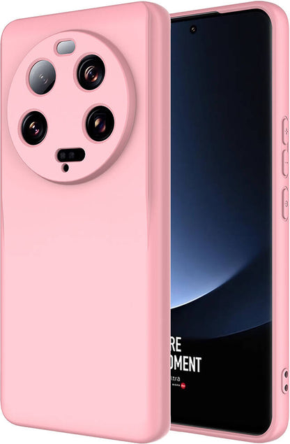 Xiaomi Mi 13 Ultra Kılıf Mnc Mara Laaakan Kapak-Pembe Açık