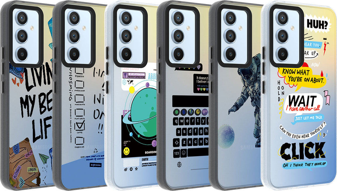 Galaxy A54 Kılıf Desenli Mnc Dragon Sert Kapak-Astronot