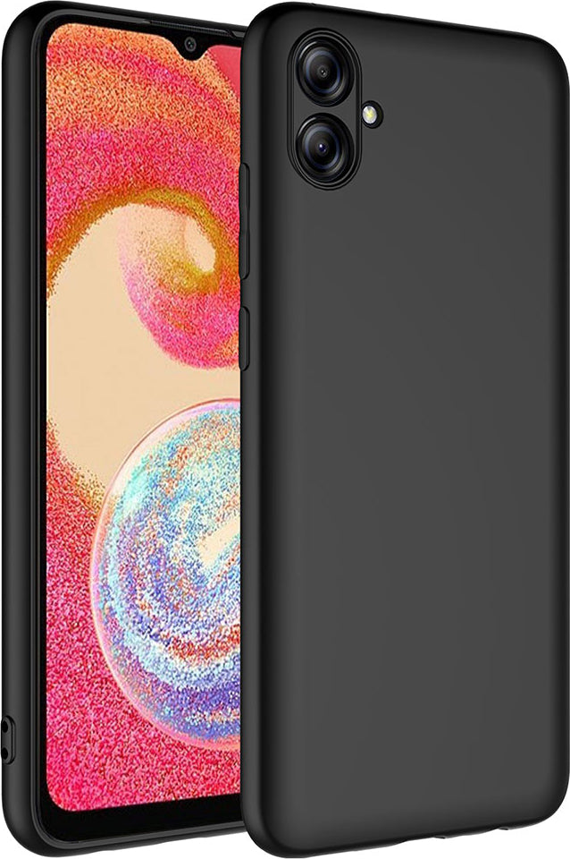 Galaxy A04E Kılıf Mnc Mara Laaakan Kapak-Siyah