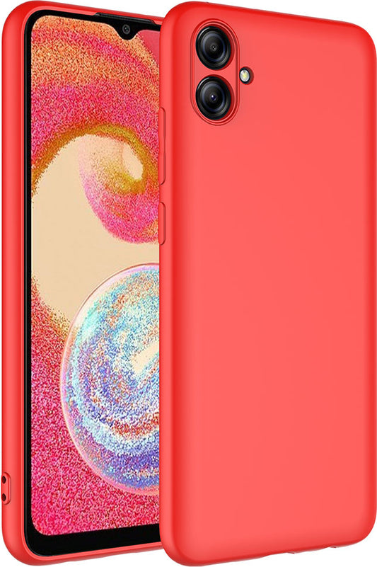 Galaxy A04E Kılıf Mnc Mara Laaakan Kapak-Kırmızı