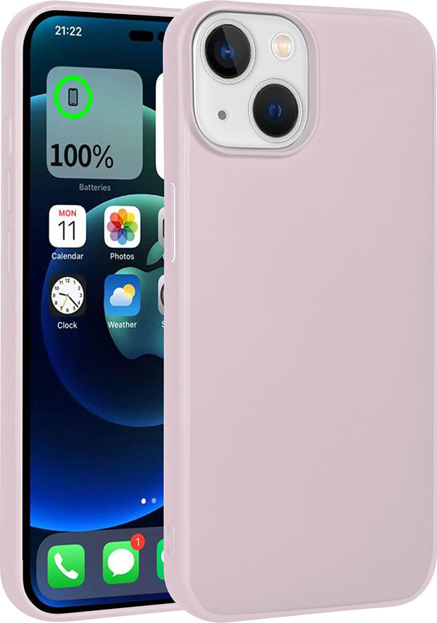 Apple iPhone 15 Plus Kılıf Mnc Premier Silikon Kapak-Rose Gold