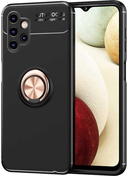 Galaxy A13 4g Kılıf Mnc Ravel Silikon Kapak-Siyah-Rose Gold