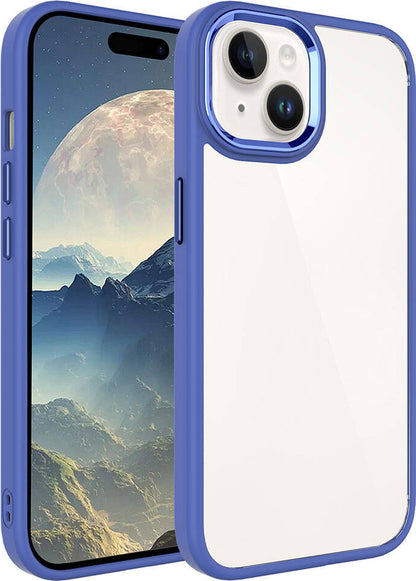 Apple iPhone 15 Kılıf Mnc Krom Kapak-Lavendery Gray