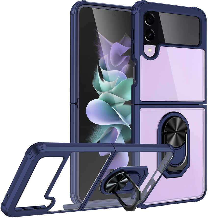 Galaxy Z Flip 3 Kılıf Mnc Mola Kapak-Lacivert