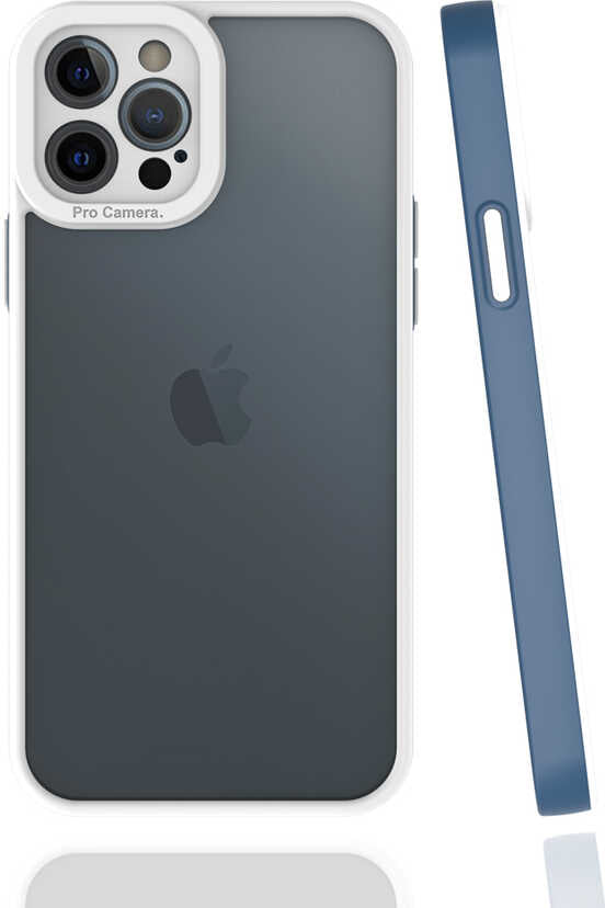 iPhone 12 Pro Kılıf Mnc Mima Kapak-Lacivert