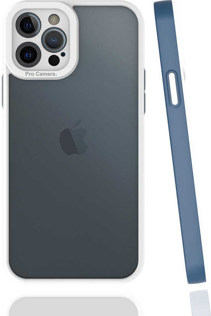 iPhone 12 Pro Kılıf Mnc Mima Kapak-Lacivert
