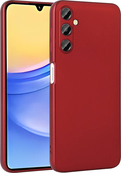 Galaxy A15 Kılıf Mnc Premier Silikon Kapak-Kırmızı