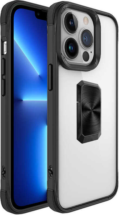 iPhone 13 Pro Kılıf Mnc V-Bax Kapak-Siyah