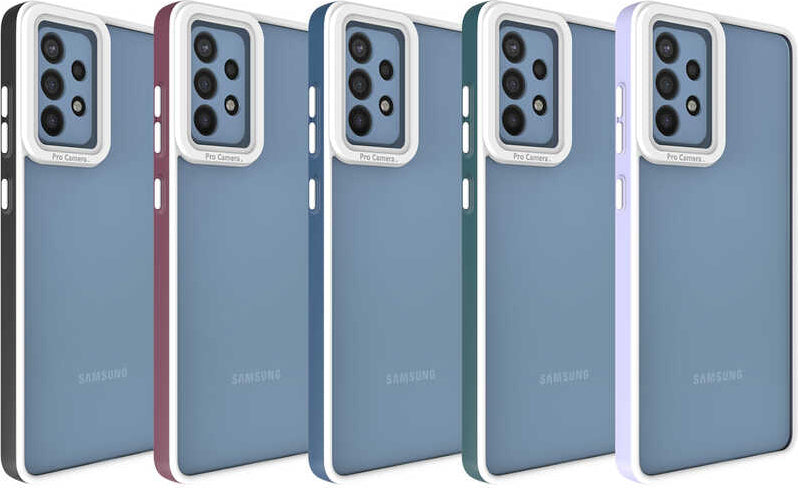 Galaxy A72 Kılıf Mnc Mima Kapak-Mürdüm
