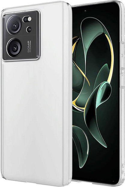 Xiaomi Mi 13T Kılıf Nano Oleofobik Özellikli Sert Arka Yüzey Mnc Droga Kapak-Renksiz