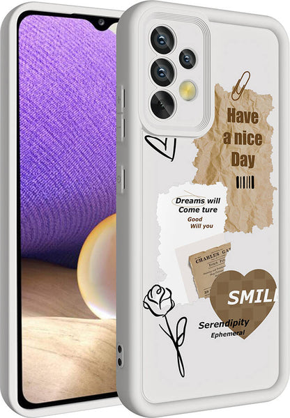 Galaxy A32 4g Kılıf Kamera Korumalı Baskılı Arka Yüzey Mnc Klas Kapak-Siyah