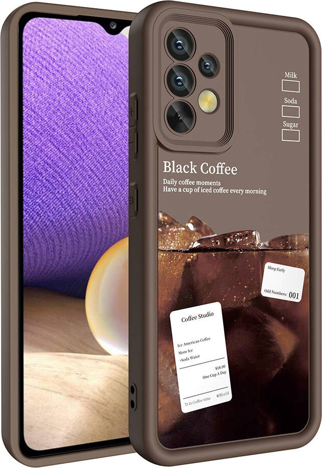Galaxy A32 4g Kılıf Kamera Korumalı Baskılı Arka Yüzey Mnc Klas Kapak-Siyah