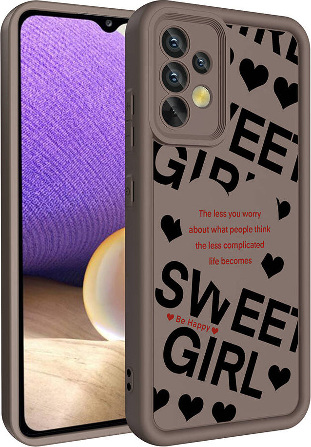 Galaxy A32 4g Kılıf Kamera Korumalı Baskılı Arka Yüzey Mnc Klas Kapak-Siyah