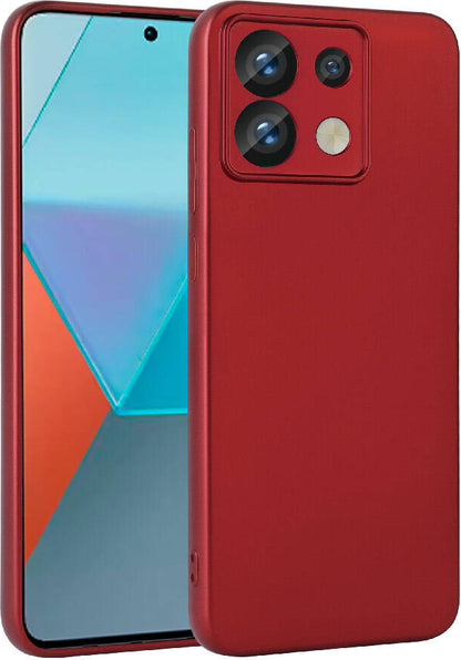 Xiaomi Redmi Note 13 Pro 5g Kılıf Mnc Premier Silikon Kapak-Kırmızı