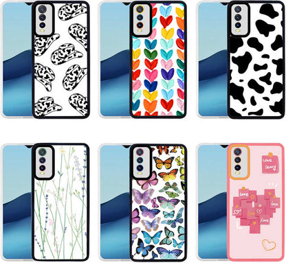 Vivo Y20S Kılıf Mnc M-Fit Desenli Kapak-Flower No4