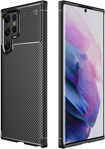 Galaxy S22 Ultra Kılıf Mnc Negro Silikon Kapak-Siyah