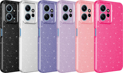Xiaomi Redmi Note 12 4g Kılıf Kamera Korumalı Simli Lüks Mnc Koton Kapak-Mor