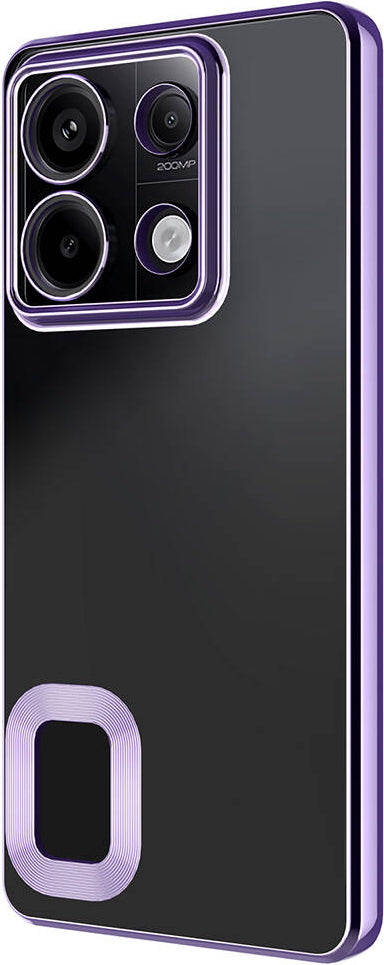 Xiaomi Redmi Note 13 Pro 5g Kılıf Kamera Korumalı Logo Gösteren Mnc Omega Kapak-Derin Mor