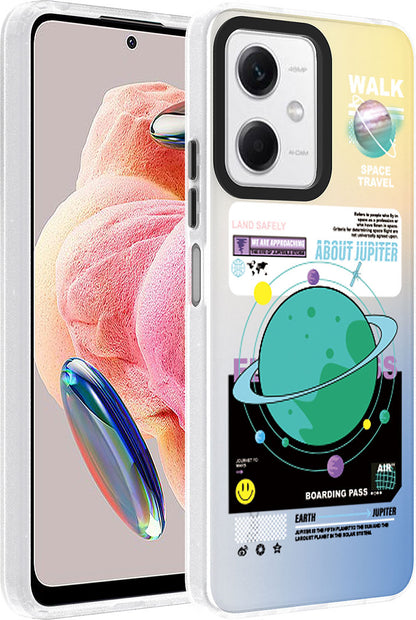 Xiaomi Redmi Note 12 4g Kılıf Desenli Mnc Dragon Sert Kapak-Gezegen
