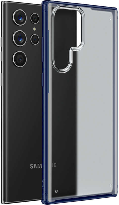 Galaxy S22 Ultra Kılıf Mnc Volks Kapak-Lacivert