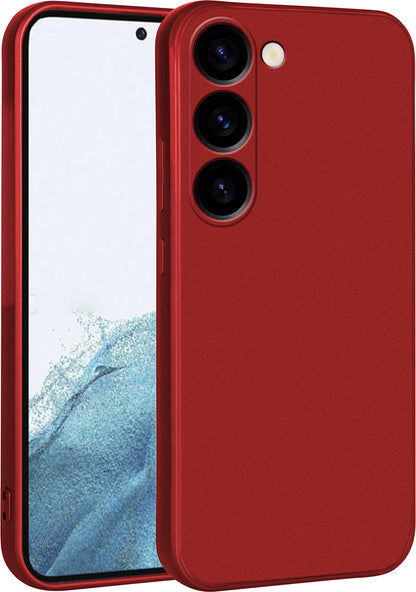 Galaxy S23 Plus Kılıf Mnc Premier Silikon Kapak-Kırmızı