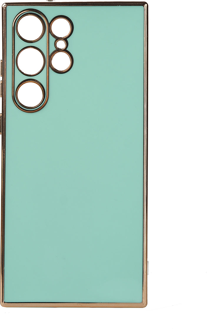 Galaxy S23 Ultra Kılıf Mnc Bark Kapak-Açık Yeşil